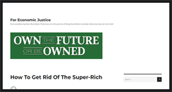 Desktop Screenshot of foreconomicjustice.org